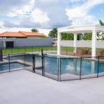 cerca de piscina 100% removível instalação.