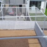 Vista superior de gatio para gatos instalado em residência no bairro Campeche em Florianópolis SC.