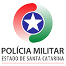 Logo da Polícia Militar de Santa Catarina, cliente da RDX Redes de Proteção
